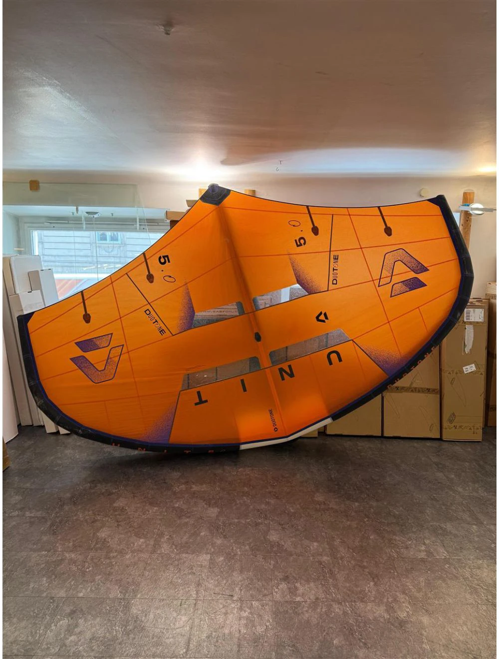 That is a Foilwing; Wing; Duotone TESTWING Unit 2026 5.0 bright-orange bright-orange