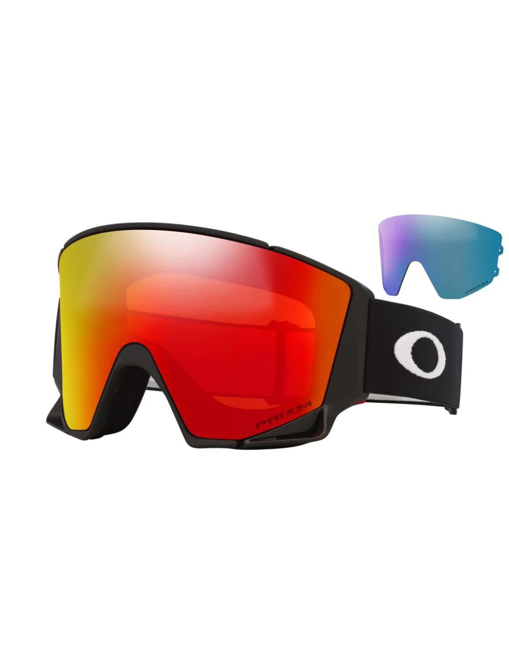 That is a Snowgoggles Oakley Flow Scape L Matte Black Prizm Saph & Iced Prizm Saph & Iced