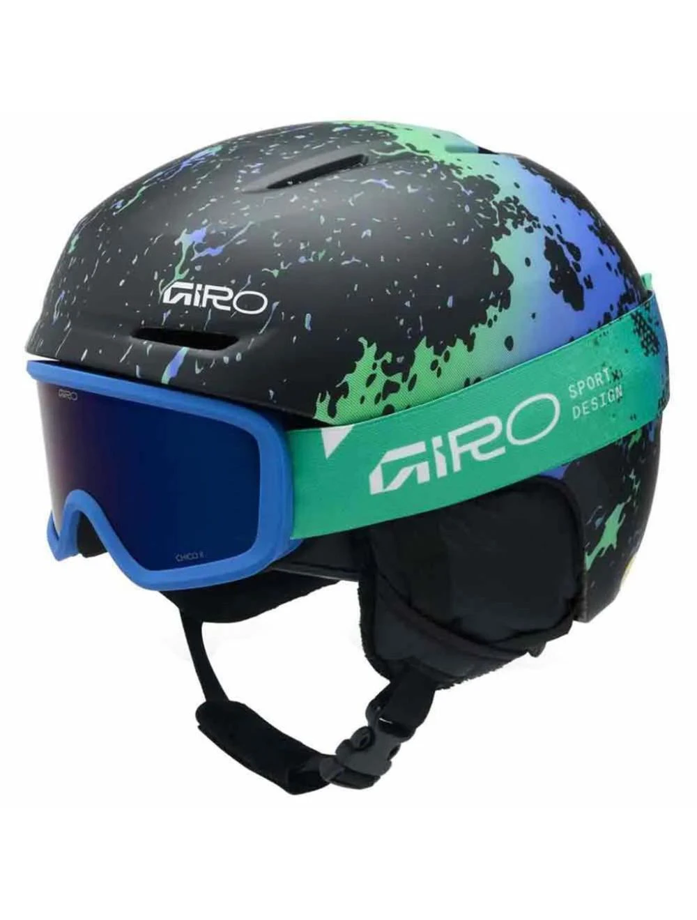 That is a Skihelmet;Snowboardinghelmet Giro Spur CP matte blue/green surge