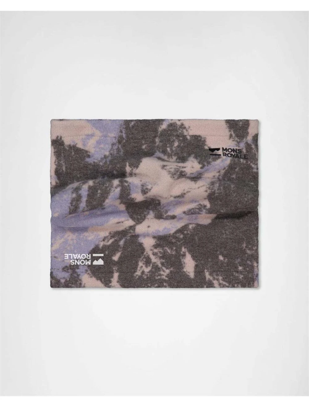 That is a Scarf Mons Royale Pileup Wool Fleece Neckwarmer mtn camo moonstone mtn camo moonstone