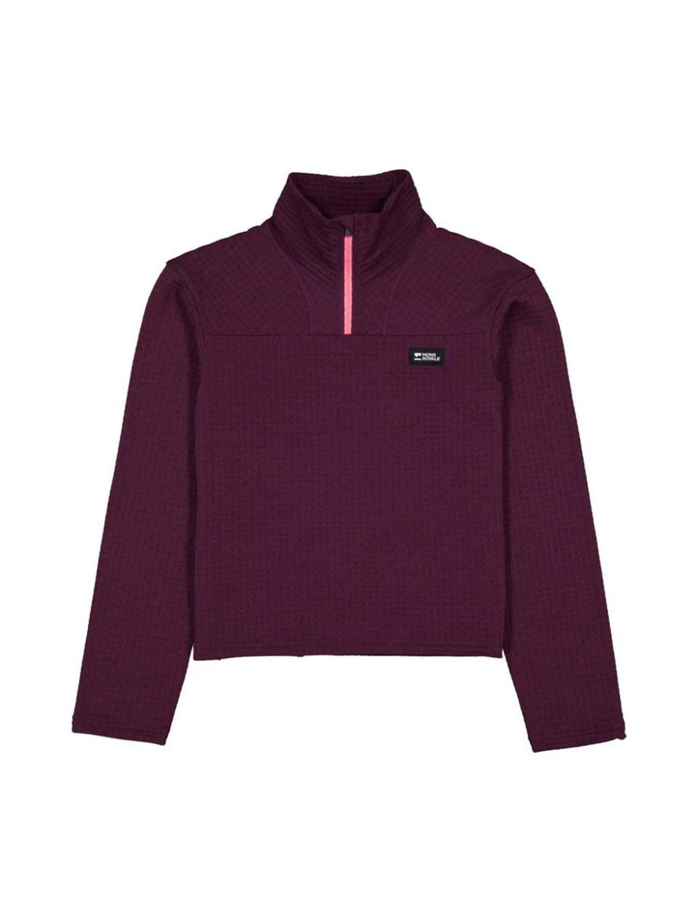 That is a First Layer Mons Royale Womens Offgrid Merino Fleece Long Sleeve fig fig