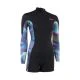 That is a Wetsuit; Surfsuit ION Essentials Amaze Shorty 2.0 LS Back Zip women tropical palm glitch