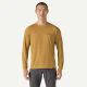 That is a Rash Guard Patagonia M's L/S Cap Cool Daily Graphic Shirt - waters Strataspire: Beeswax tan x-dye