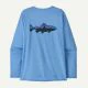 That is a Rash Guard Patagonia W's L/S Cap Cool Daily Graphic Shirt - Waters abundant blue x-dye