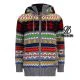 That is a Knitted Wool Cardigan Shakaloha W Husky Multi Multi Multi
