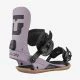 That is a Snowboard Bindings; Union Strata Union Grey Violet Grey Violet