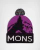 That is a Beanie; Mons Royale Unisex Mtn Pixel Merino Pom Pom Beanie Purple Bolt / Black Purple Bolt / Black