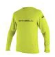 That is a Rash Guard; Lycra O'Neill Basic Skins L/S Sun Shirt Lime