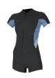 That is a Wetsuit; Surfsuit O'Neill Wms Bahia 2/1 Front Zip S/S Spring TMPRDSTL/Surfabstrt