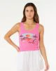 That is a Top Rip Curl Hotel Malibu Tank Super Pink Super Pink