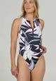 That is a Bikini Salty Crew Bloomed Surf Suit Black Black