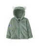 That is a Fleece Pullover Patagonia Baby Furry Friends Hoodie Curious Seal Patch: Cover Green Curious Seal Patch: Cover Green