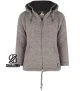 That is a Knitted Wool Cardigan Shakaloha M Flash Ziphood Brown Brown
