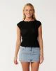 That is a T-Shirt Rip Curl Bossa Nova Textured S/S TEE Black Black