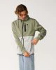 That is a Pullover Rip Curl Departed Bonded DWR ZIP Thru Green Green